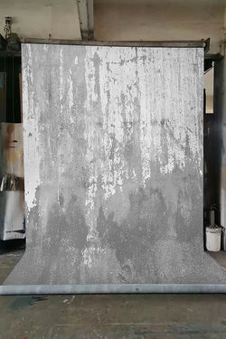 Clotstudio Abstract Grey White Textured Hand Painted Canvas Backdrop #clot479