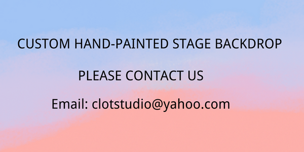 Clotstudio Custom Hand Painted large-size Stage Backdrop