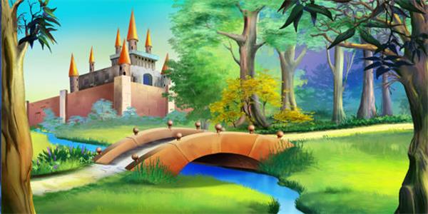 Clotstudio Fairy Tale Castle Large Size Stage Backdrop-12