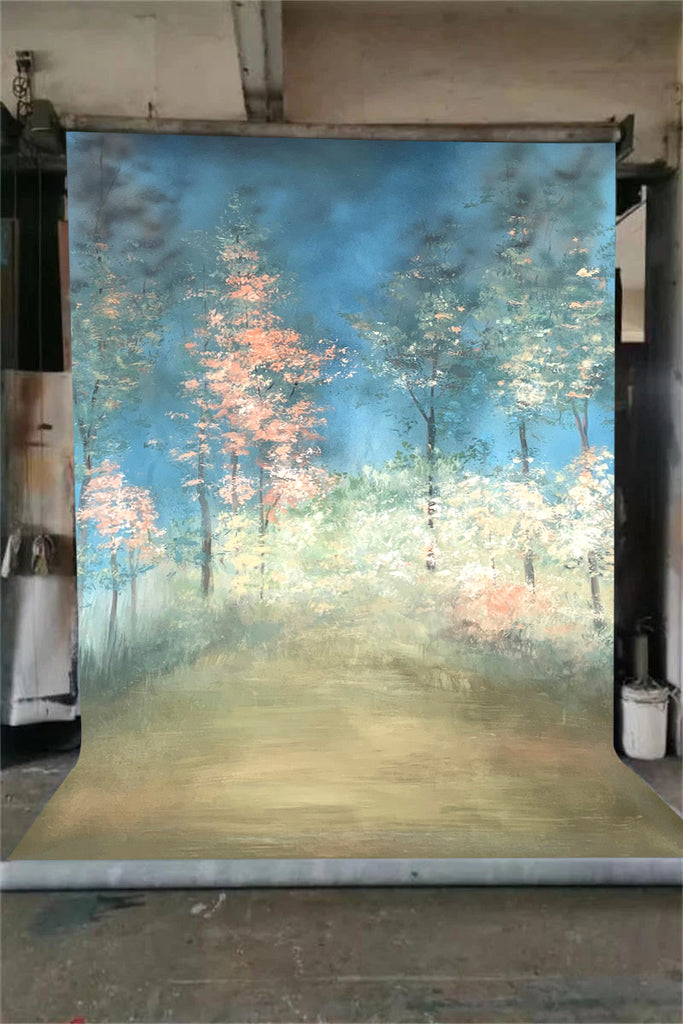 Clotstudio Fine Art Forest Hand Painted Backdrop #clot467