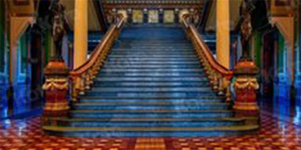 Clotstudio Palace Hall and Staircase Large Size Stage Backdrop-20
