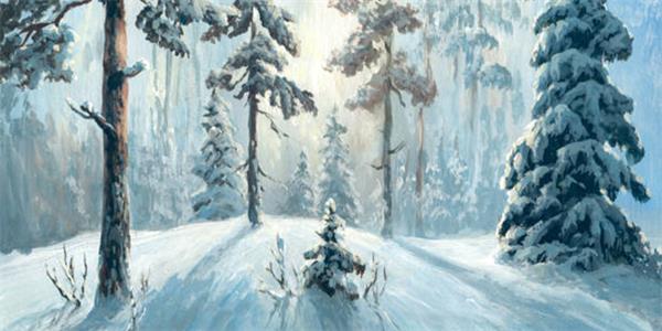 Clotstudio Snow Tree Large Size Stage Backdrop-8