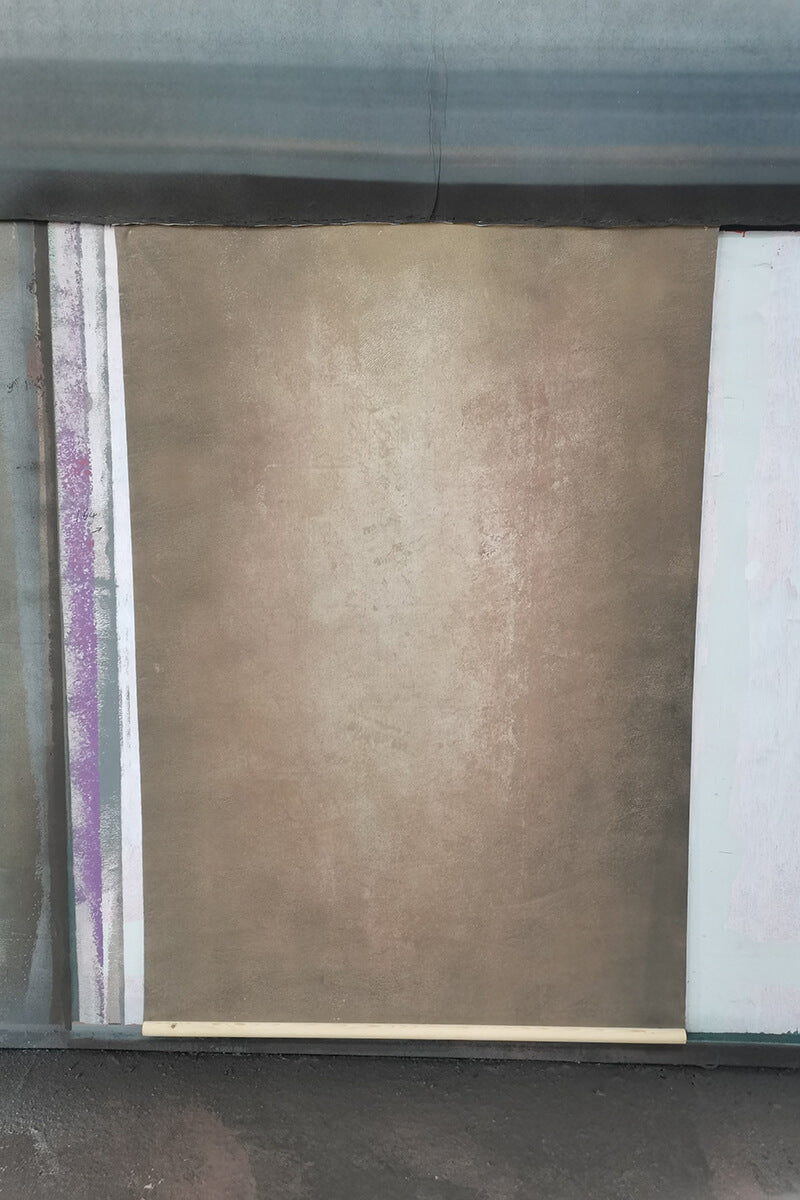 Clotstudio Abstract Grayish Orange Textured Hand Painted Canvas Backdrop #clot164