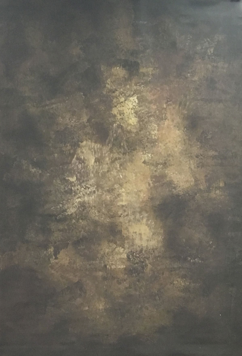 Clotstudio Abstract Dark Brown Yellow Textured Hand Painted Canvas Backdrop #clot 8