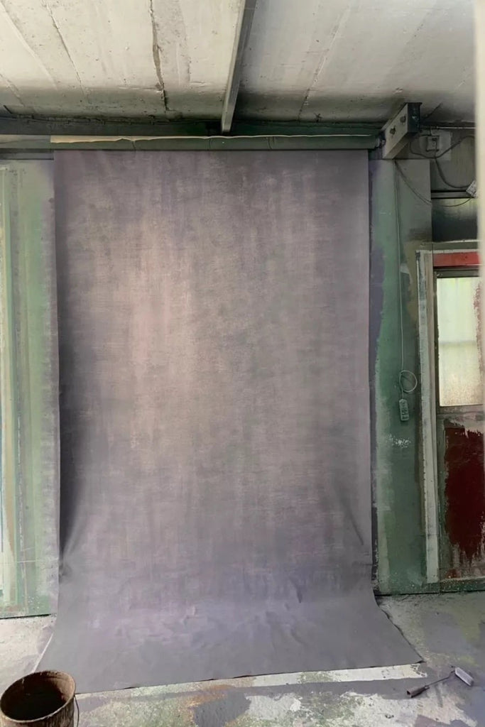Clotstudio Abstract Gray Textured Hand Painted Canvas Backdrop #clot253