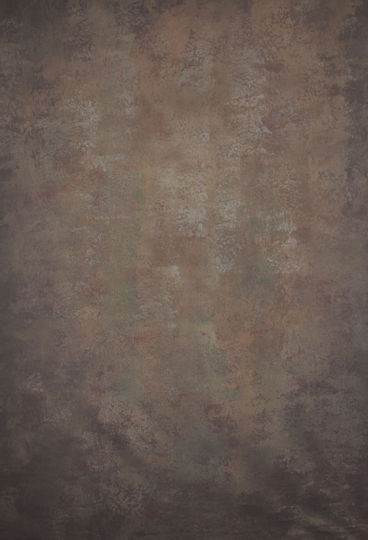 Clotstudio Abstract Brown Spray Textured with Little Green Hand Painted Canvas Backdrop #clot 1