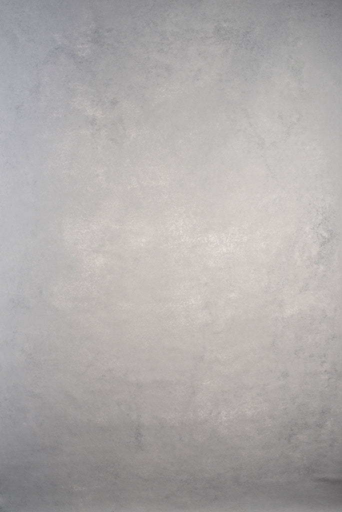 Clotstudio Abstract Light Grey Mid Textured Hand Painted Canvas Backdrop #clot 103