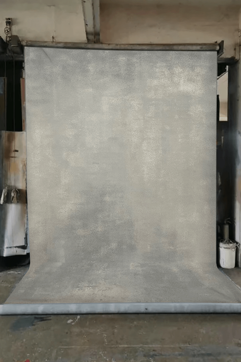 Clotstudio Abstract Grey Mid Textured Hand Painted Canvas Backdrop #clot 104