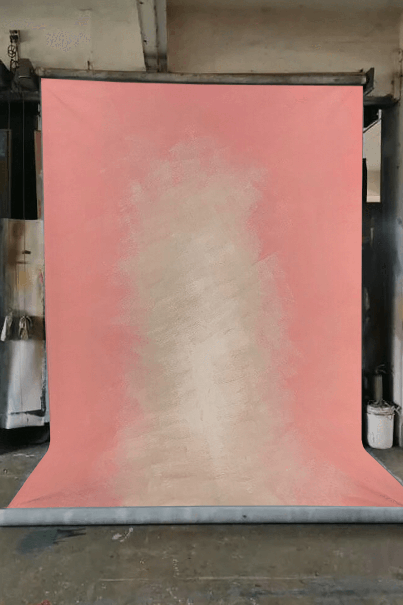 Clotstudio Abstract Light Orange Red Textured Hand Painted Canvas Backdrop #clot 123
