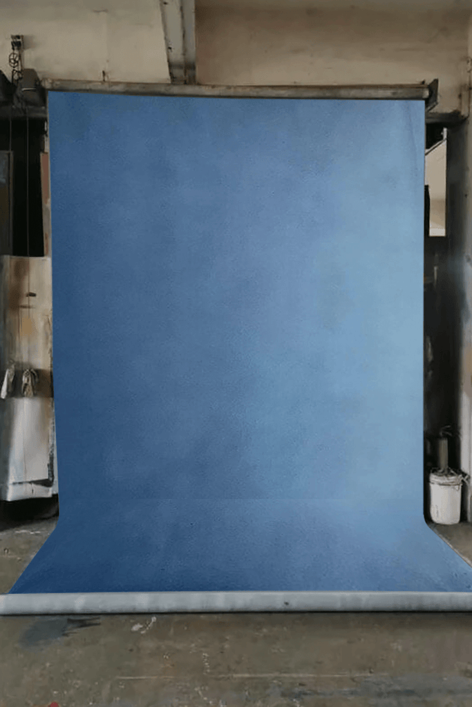 Clotstudio Abstract Blue Textured Hand Painted Canvas Backdrop #clot 124