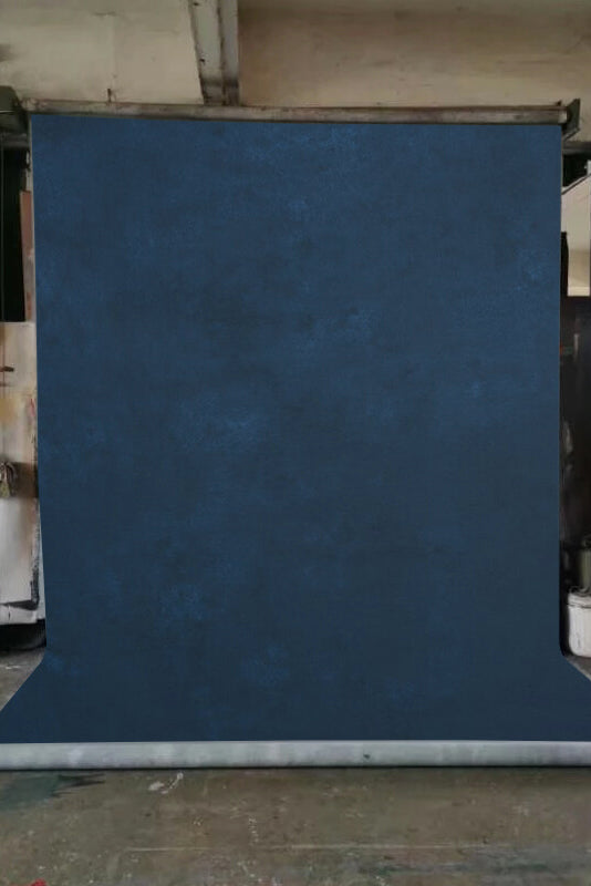 Clotstudio Abstract Blue Texture Hand Painted Canvas Backdrop #clot 131