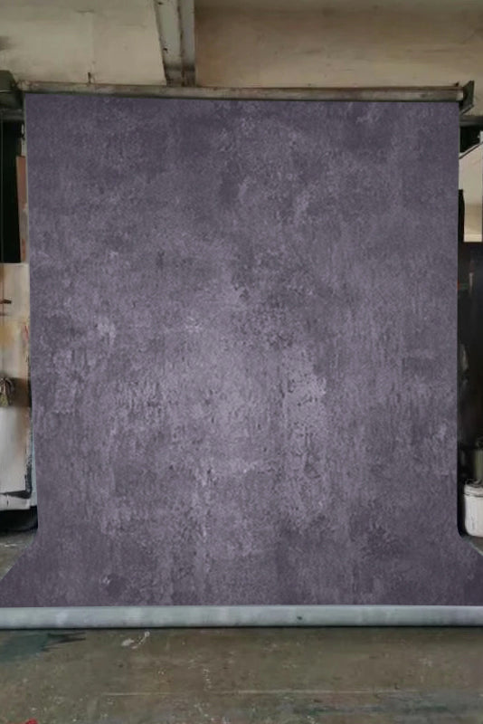 Clotstudio Abstract Purple with Beige Textured Hand Painted Canvas Backdrop #clot 132