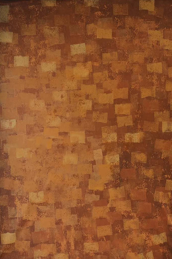 Clotstudio Abstract Dark Orange Brown Textured Hand Painted Canvas Backdrop #clot146