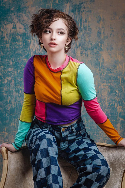 RTS-Clotstudio 5X7 ft & 7X9 ft Abstract Green Beige Textured Hand Painted Canvas Backdrop #clot 50