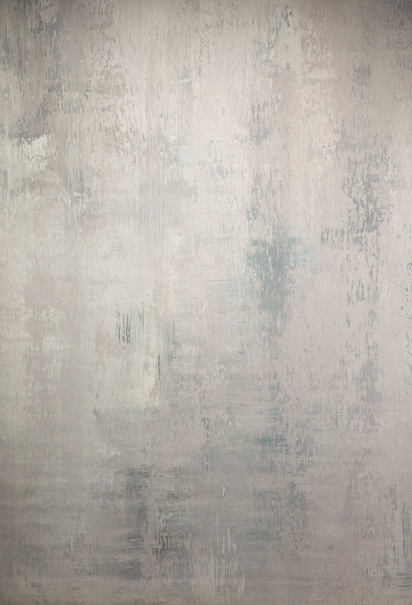 RTS-Clotstudio Abstract Grey with Light Beige Blue Textured Hand Painted Canvas Backdrop #clot 51