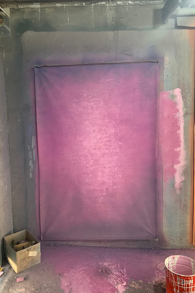 Clotstudio Abstract Purple Textured Hand Painted Canvas Backdrop #clot 52