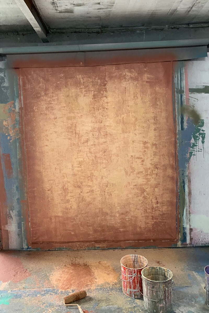 Clotstudio Abstract Light Brown Textured Hand Painted Canvas Backdrop #clot 57