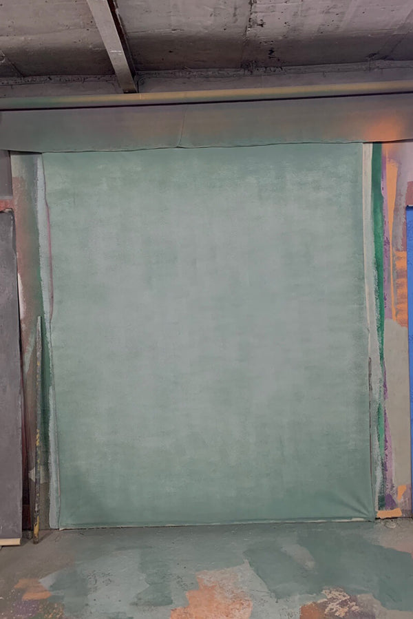 Clotstudio Abstract Gray Green Spray Textured Hand Painted Canvas Backdrop #clot 64