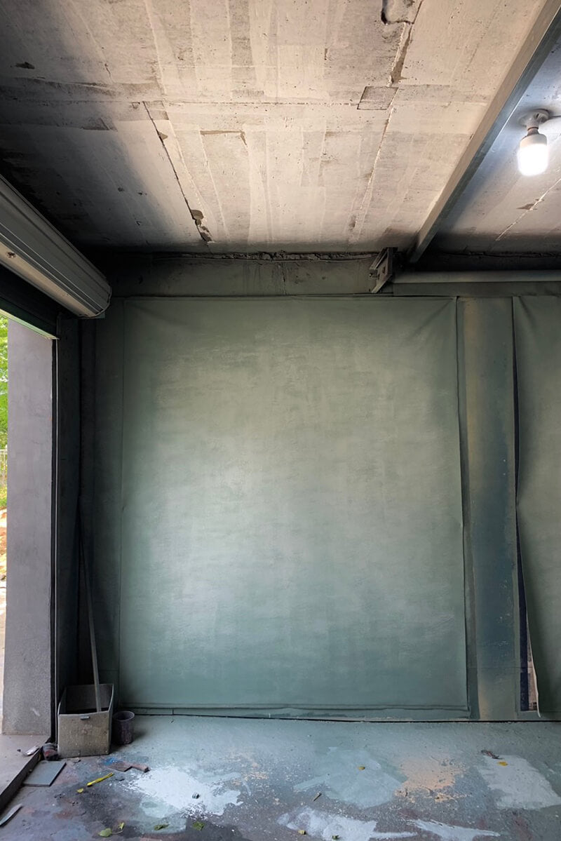 Clotstudio Abstract Gray Green Spray Textured Hand Painted Canvas Backdrop #clot 64