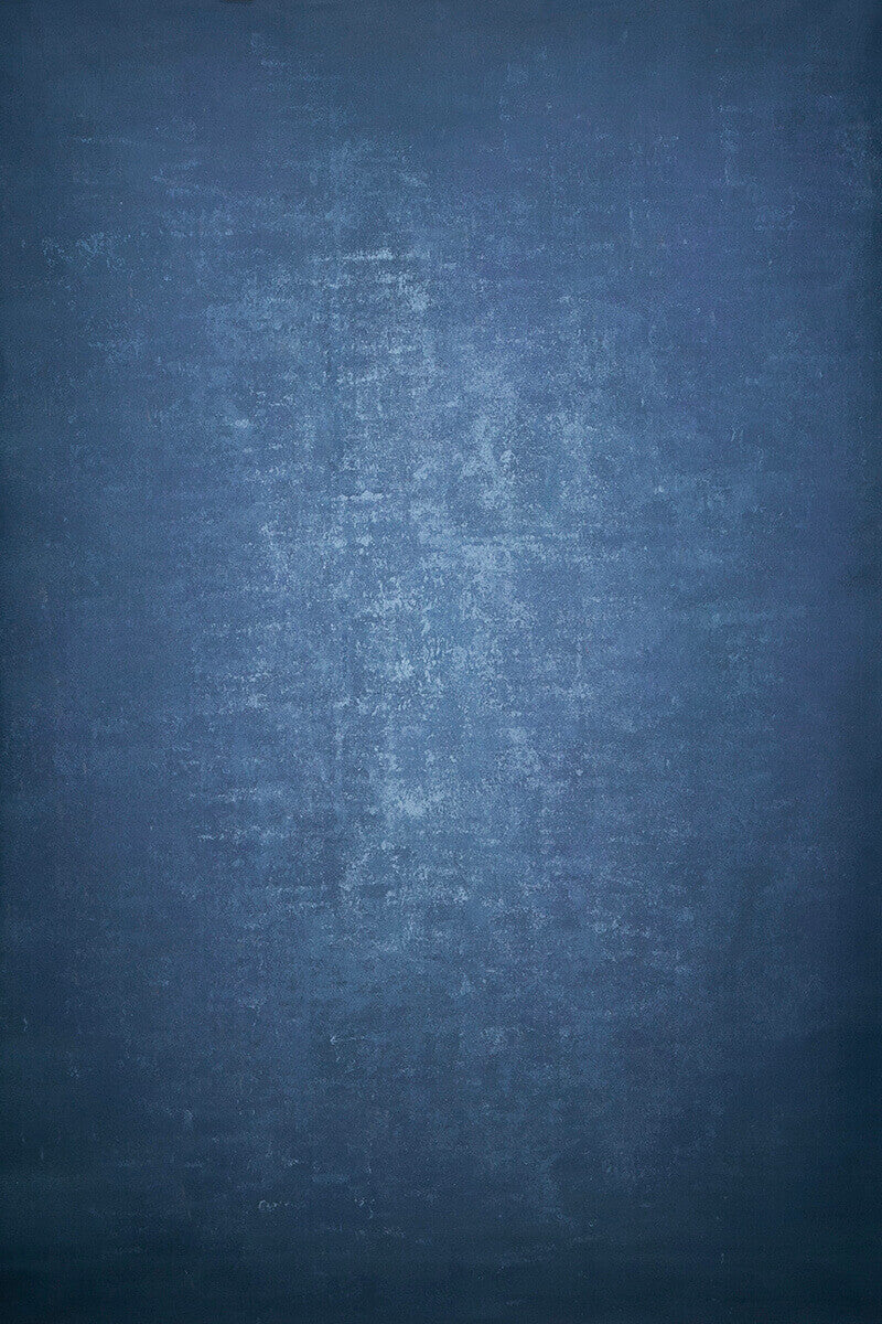 RTS-Clotstudio Abstract Deep Blue Soft Texture Hand Painted Canvas Backdrop #clot 71