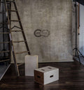 IN STOCK-Clotstudio Abstract Gray Beige Textured Hand Painted Canvas Backdrop #clot55